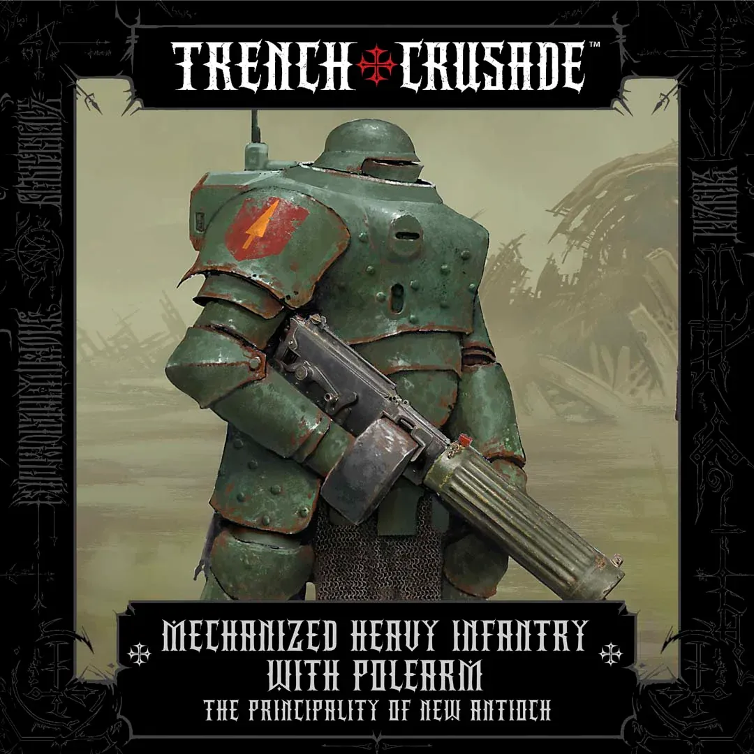 Miniature Fantassin Lourd Mécanisé avec Arme d'Hast