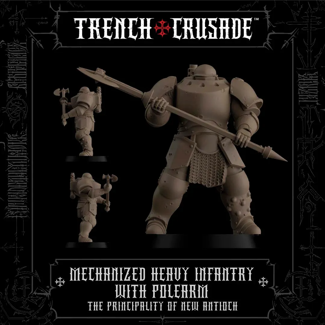 Miniature Fantassin Lourd Mécanisé avec Arme d'Hast